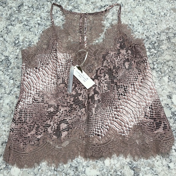 Muted Rose Gold Python cami - Picture 1 of 5